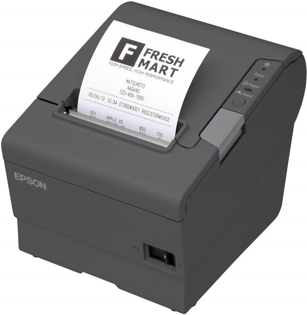 jury tussen verfrommeld Epson TM-T88 V kassabon printer zwart incl. PS-180 (USB-RS232) | POSdata.nl